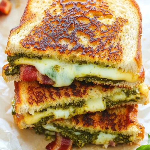 pesto grilled cheese
