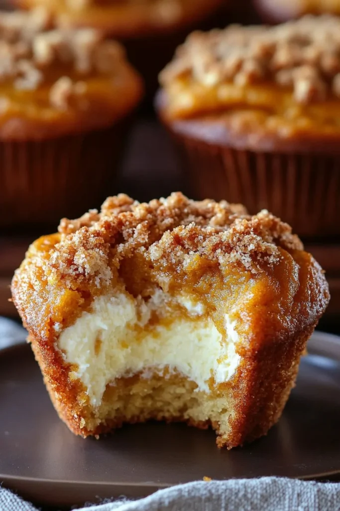 Pumpkin Cheesecake Muffins