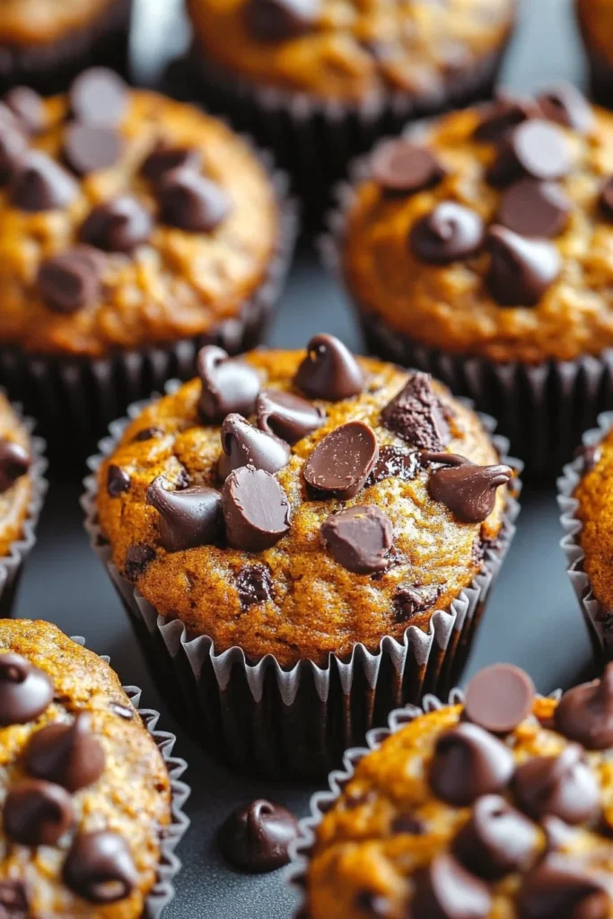 Pumpkin Chocolate Chip Muffins