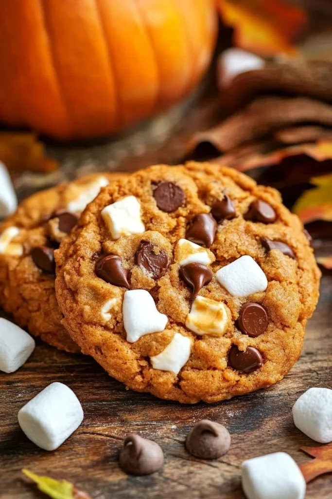 Pumpkin S'mores Cookies