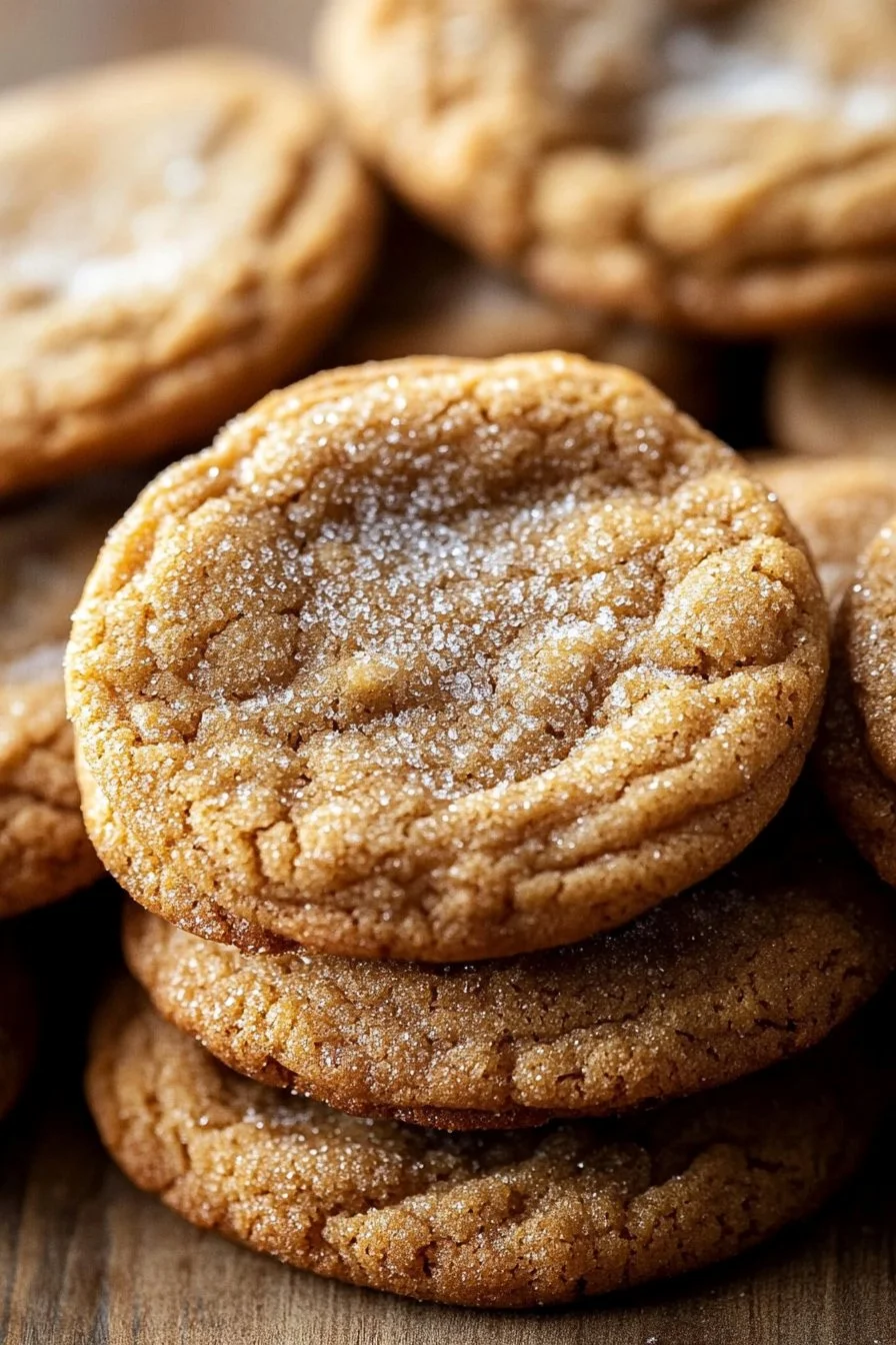 Delicious Pumpkin Snickerdoodle cookies on a baking tray