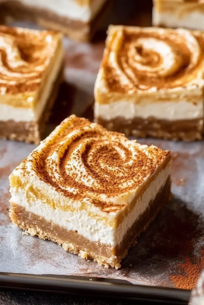 Pumpkin Spice Cheesecake Bars