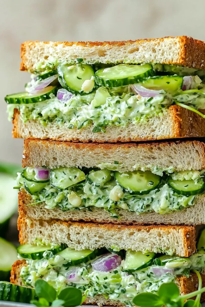 cucumber salad sandwiches