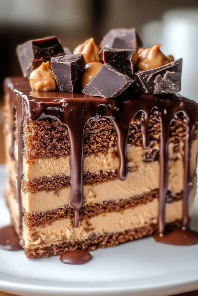 Peanut Butter Cup Earthquake Cake