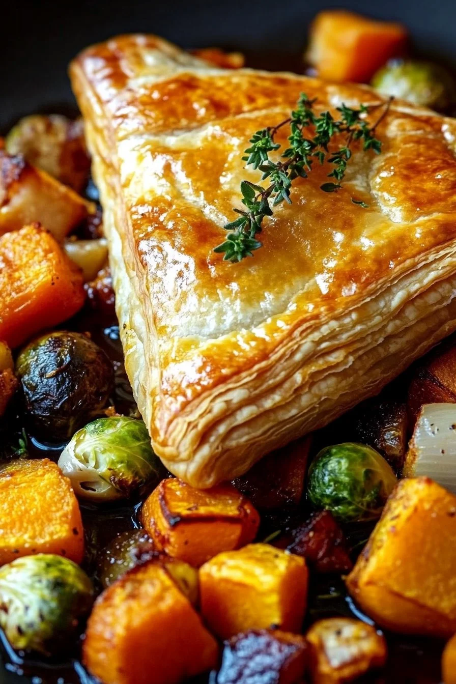 Roasted Autumn Vegetable Pot Pies
