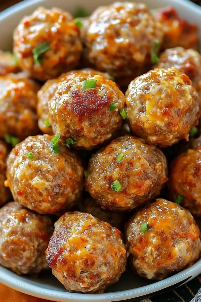 Rotel Cream Cheese Sausage Balls