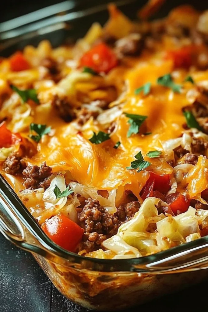 cabbage beef bake