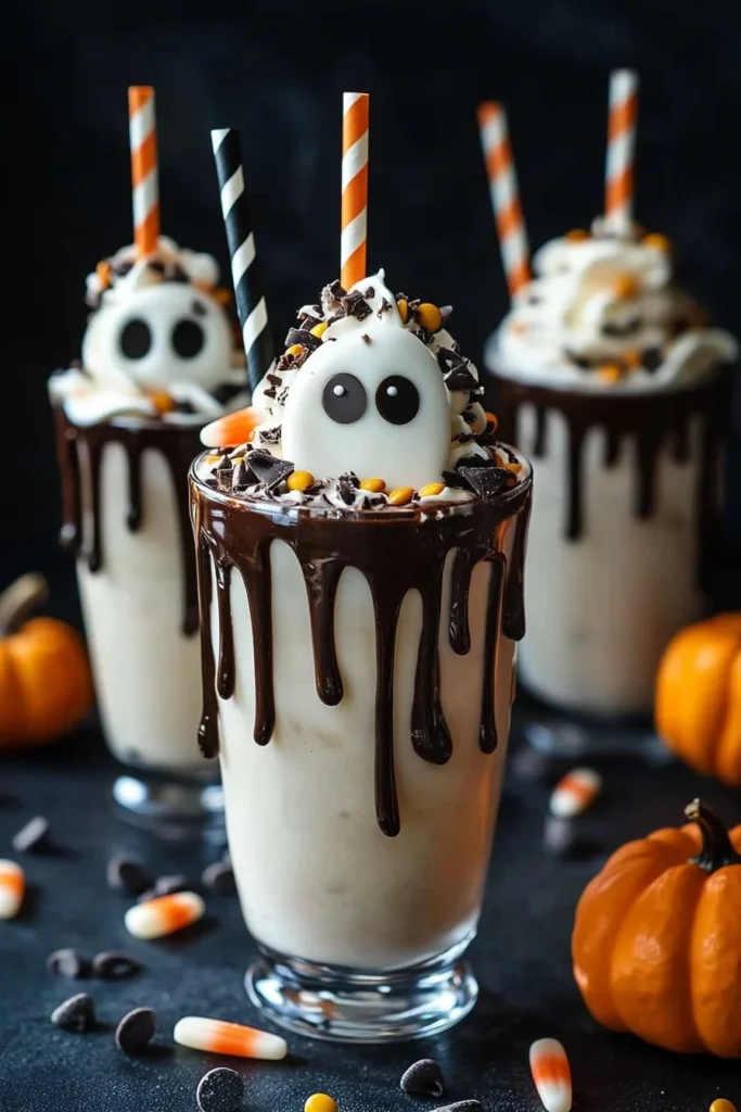 Spooky Ghostly Vanilla Milkshake