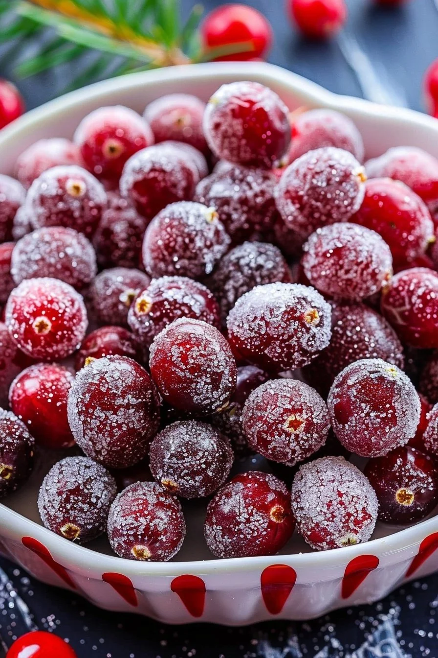 sugared cranberries