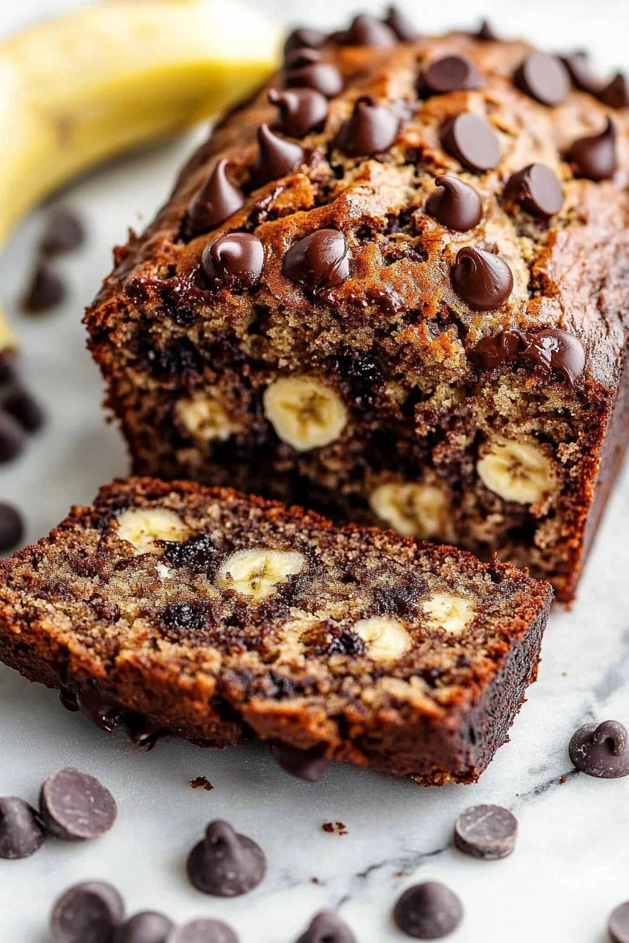 Moist Chocolate Chip Banana Bread