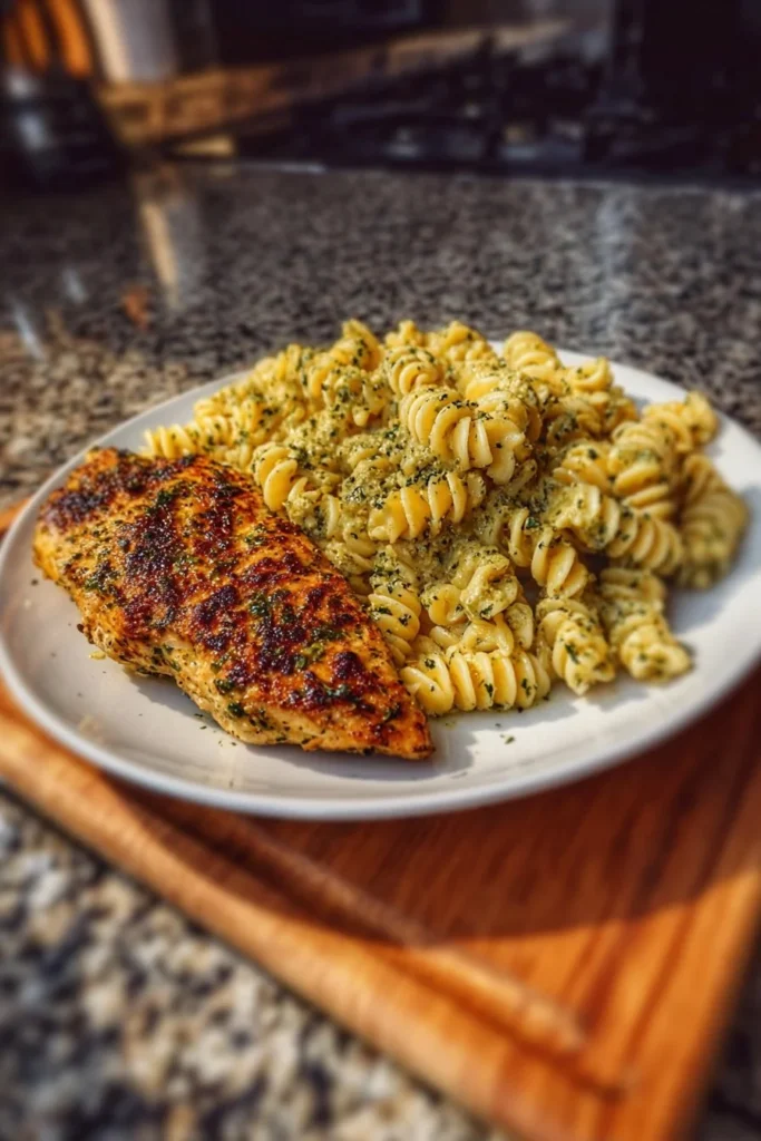creamy garlic parmesan chicken pasta