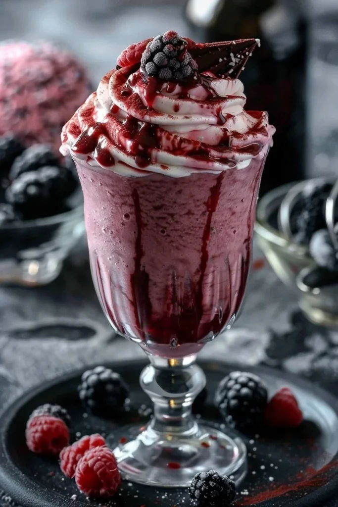 Vampire Bite Red Wine Milkshake