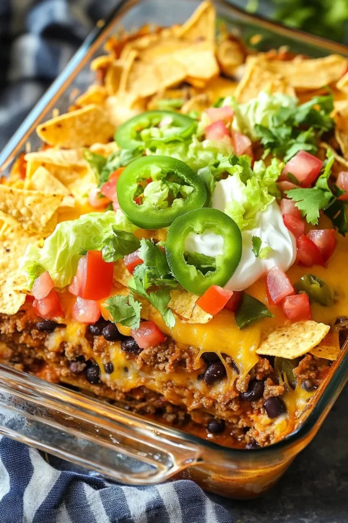 Walking Taco Casserole