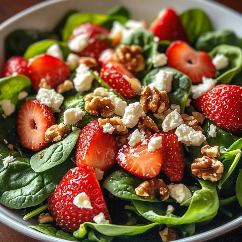 strawberry spinach salad