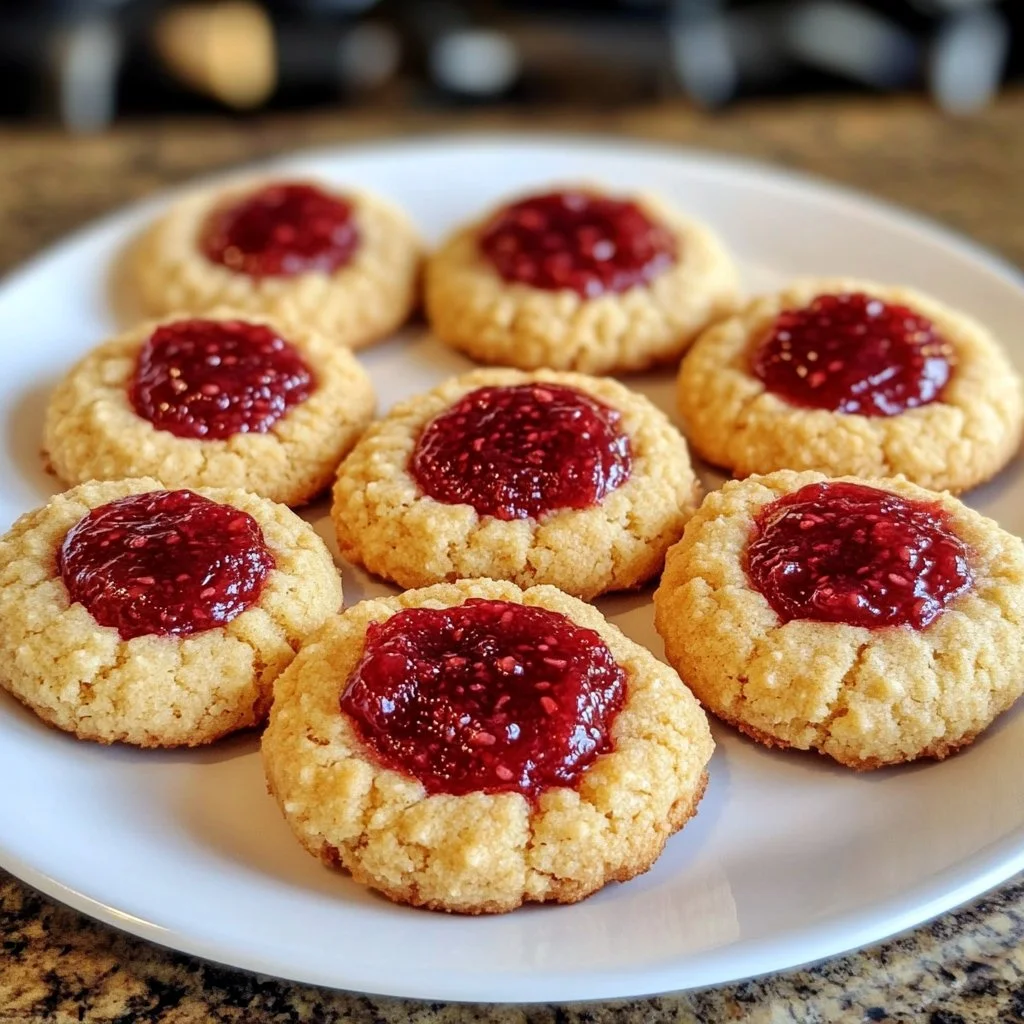 raspberry thumbprint cookies