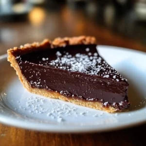 salted dark chocolate tart