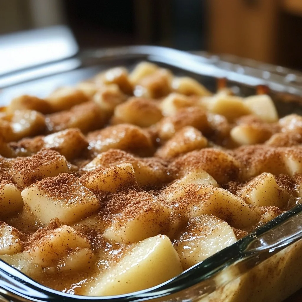 Amish Apple Cinnamon Casserole