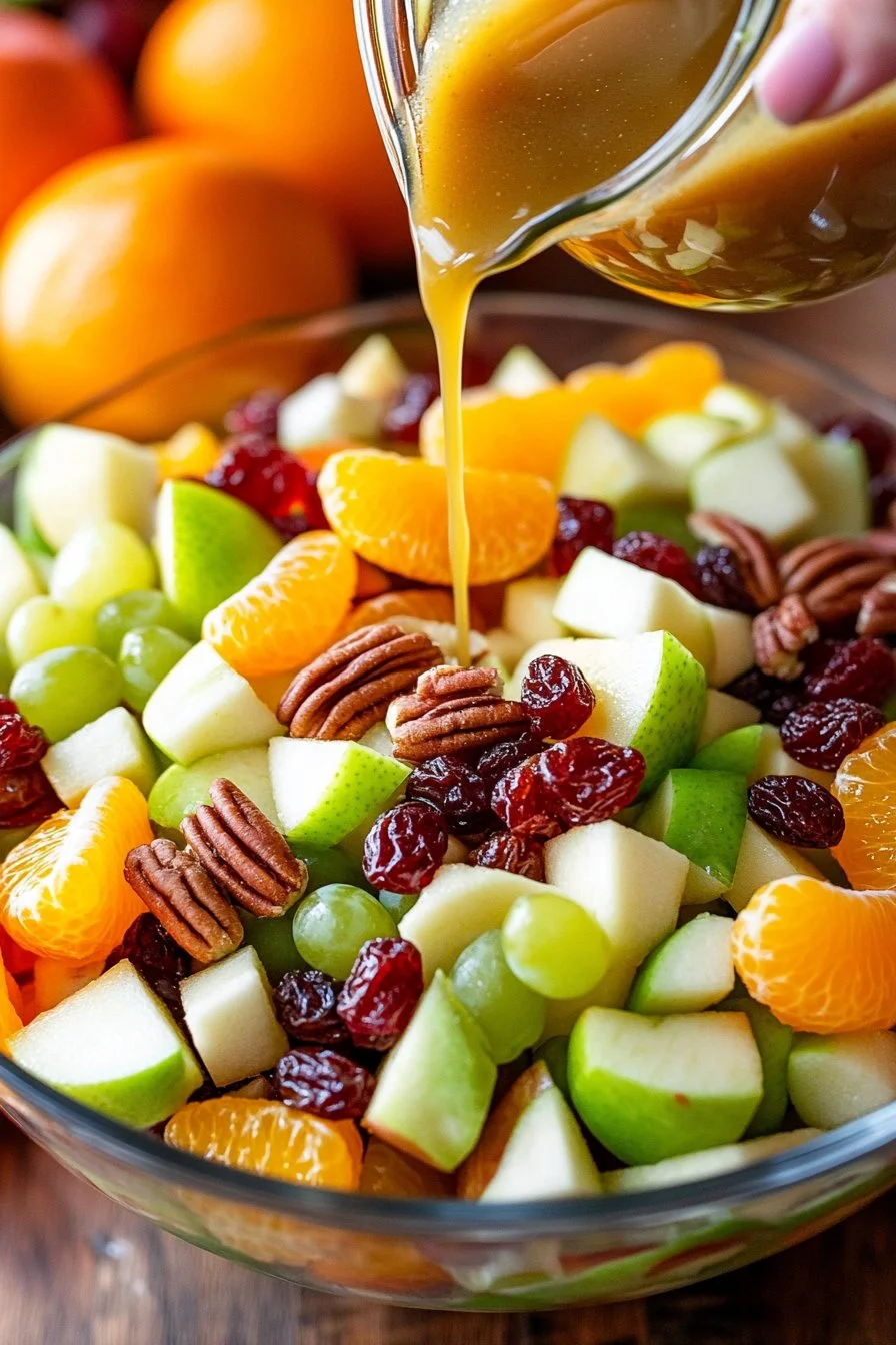 Apple Fruit Salad with Warm Fall Spice