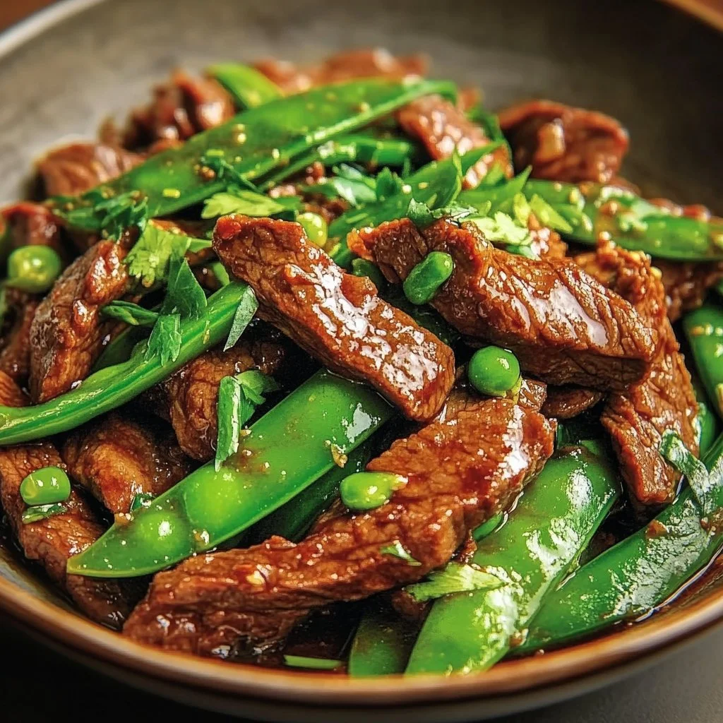 Asian Beef with Snow Peas Stir-Fry