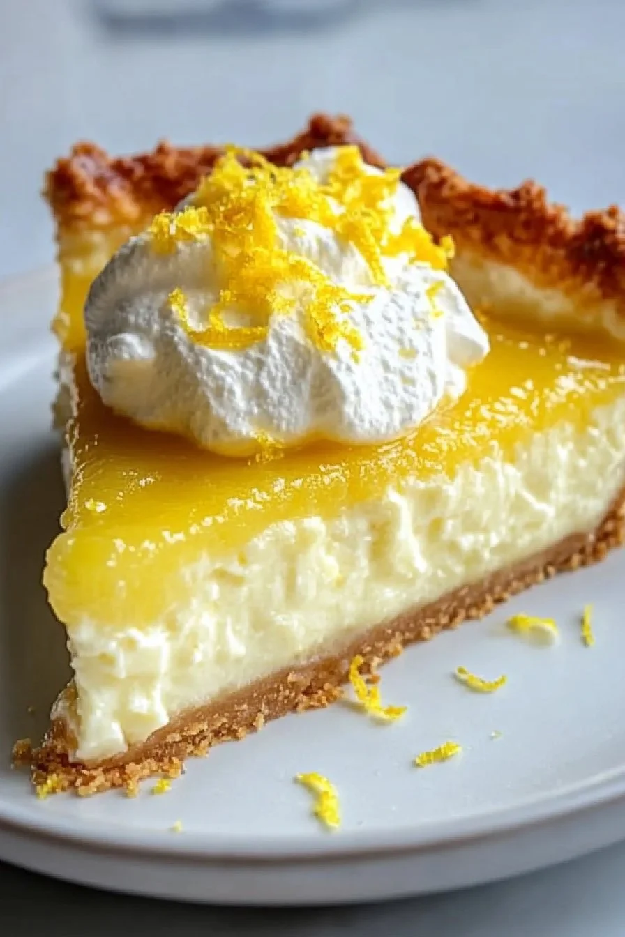 Lemon Cream Cheese Impossible Pie
