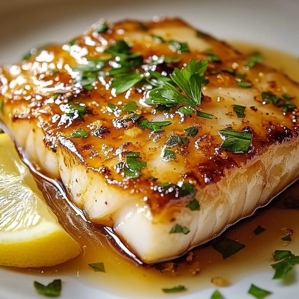 Baked Honey Marinated Cod
