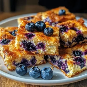 Blueberry Cottage Cheese Breakfast Bake