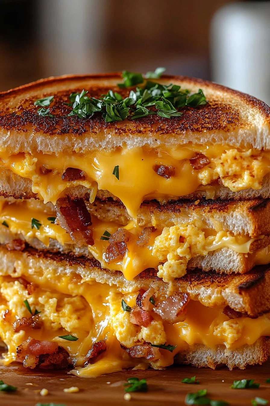 Breakfast Burrito Grilled Cheese