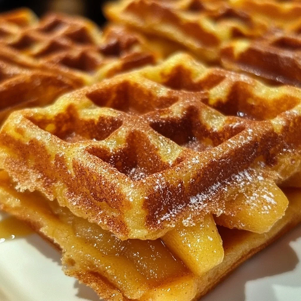 Caramelized Apple Waffle Pastries