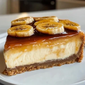 Caramelized Banana Cheesecake with Rum Glaze