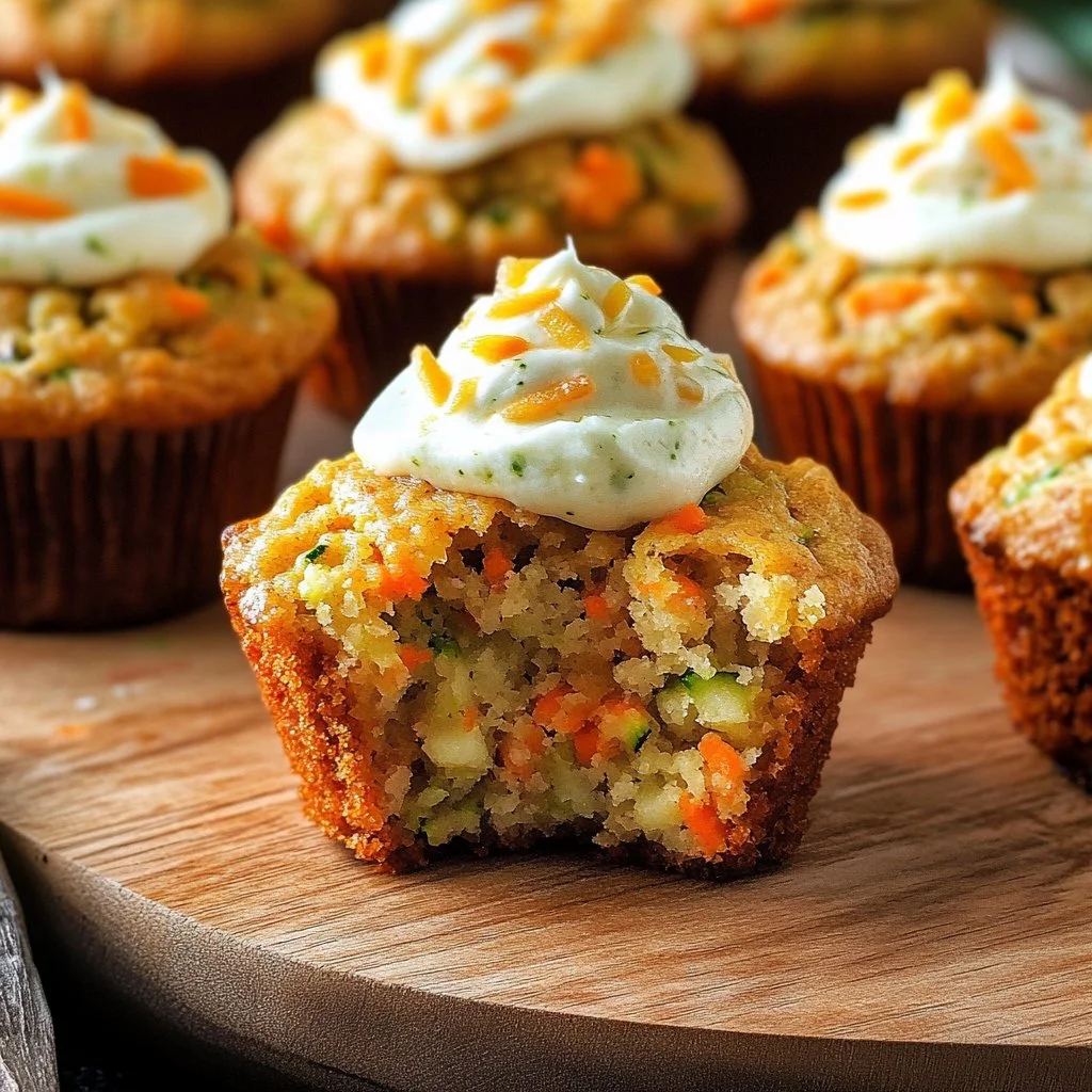 Carrot Apple Zucchini Muffins