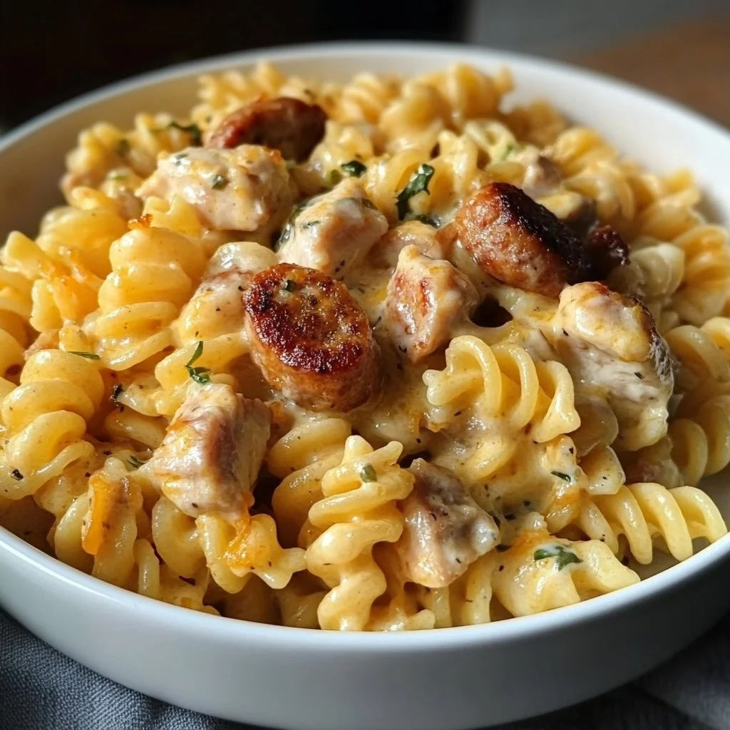 Cheddar Ranch Chicken and Sausage Rotini