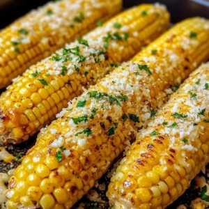 Cheesy Garlic Butter Corn on the Cob