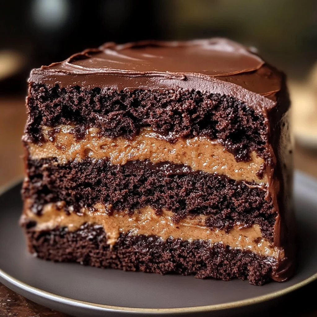 Chocolate Cake with Edible Cookie