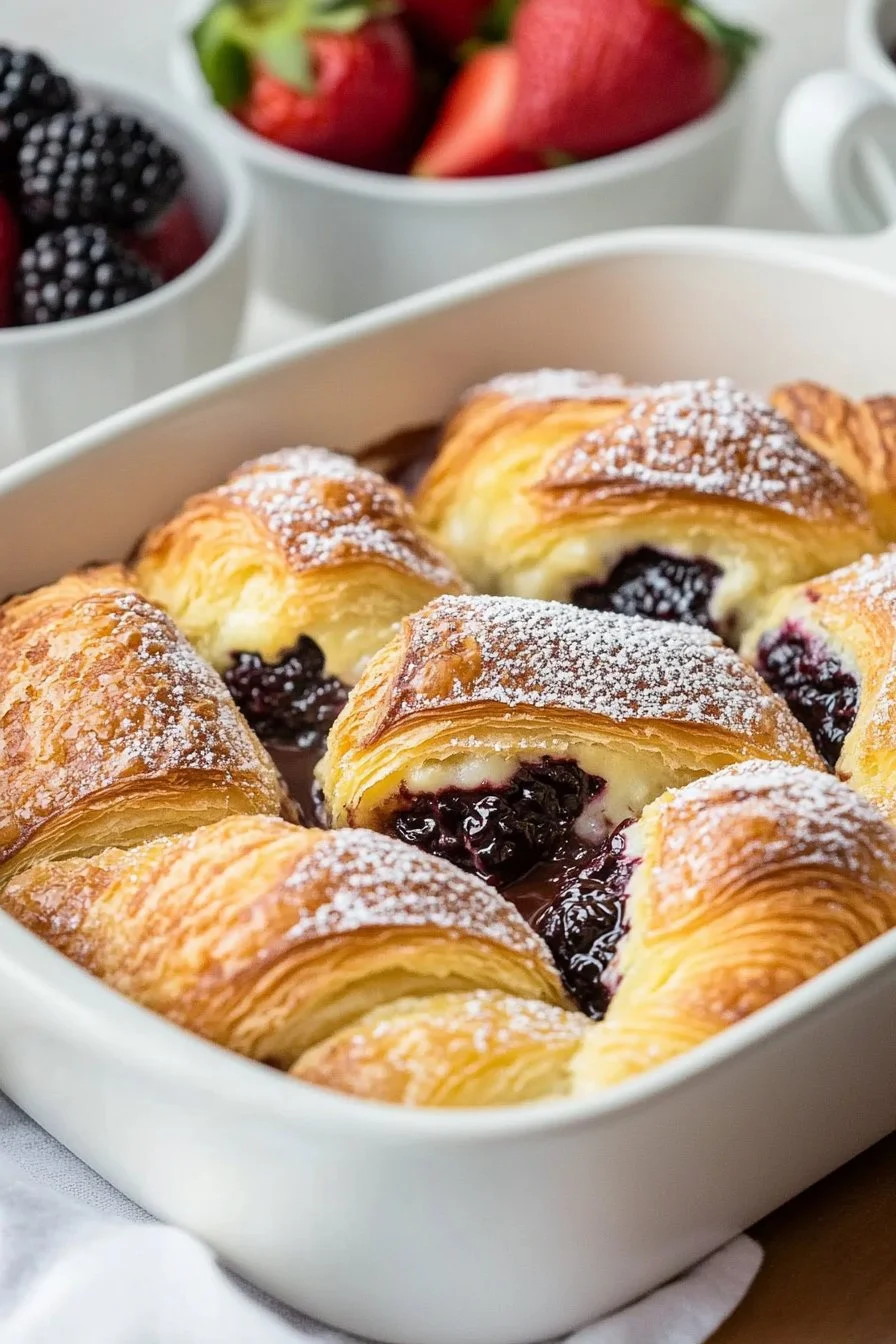 Chocolate Croissant Breakfast