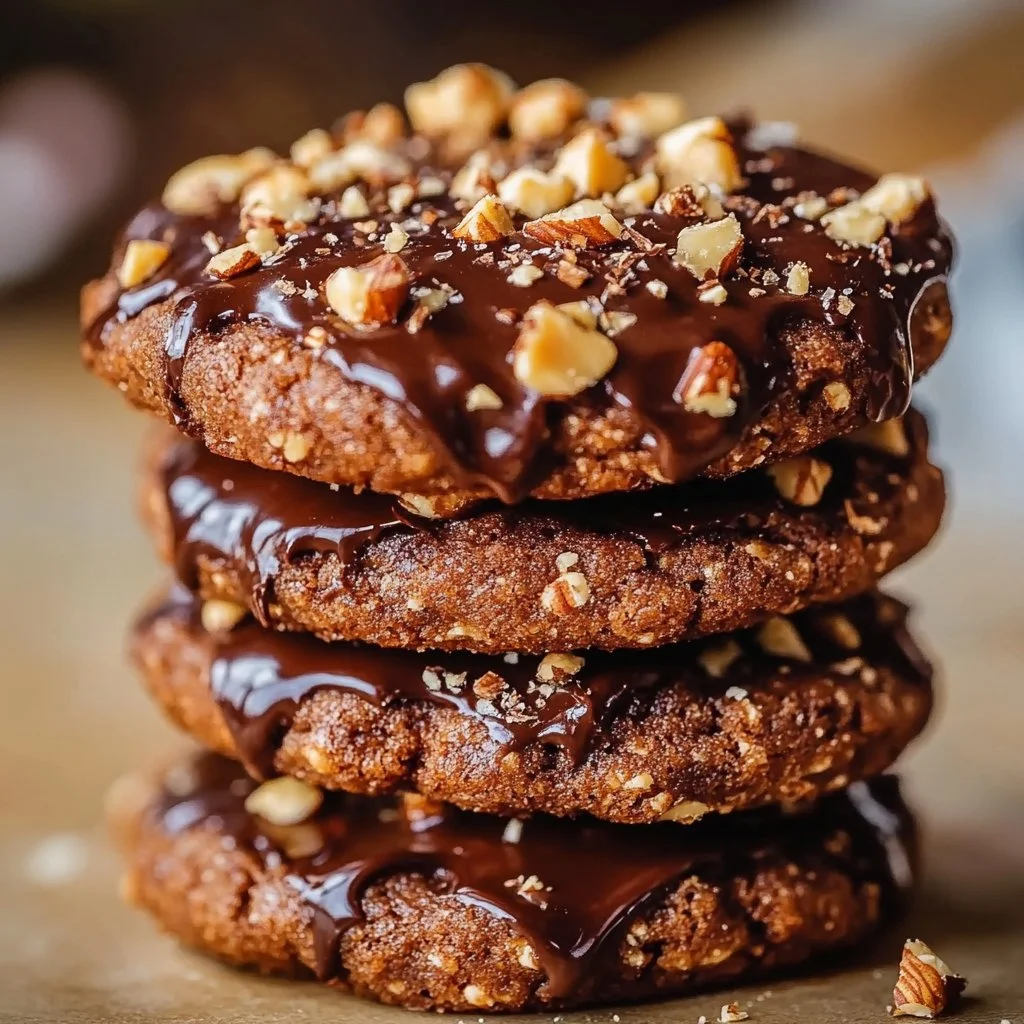 Chocolate Hazelnut Crunch Cookies