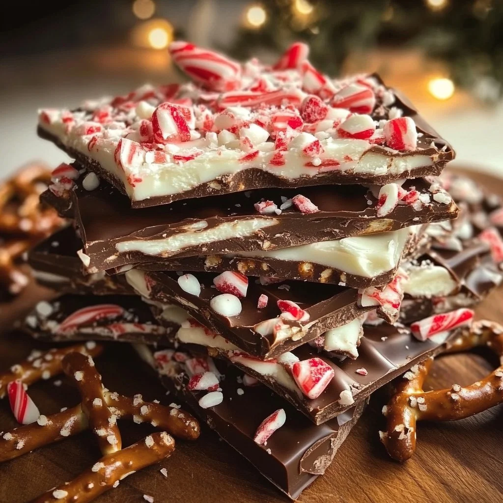 Christmas Chocolate Pretzel Bark