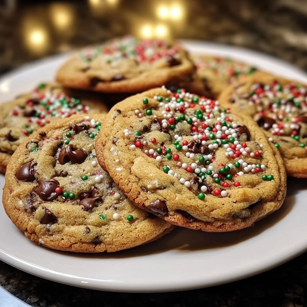 Christmas Chocolate Chip Cookies