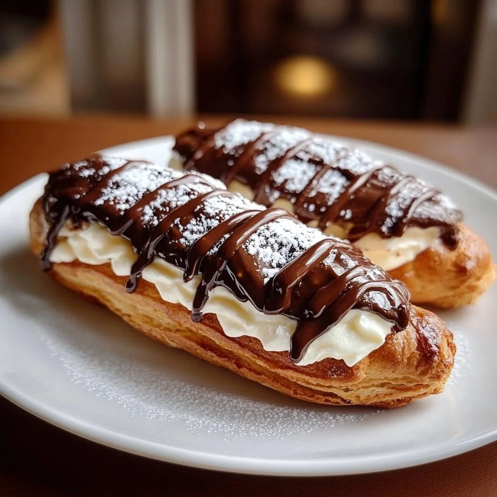 Christmas Chocolate Éclairs