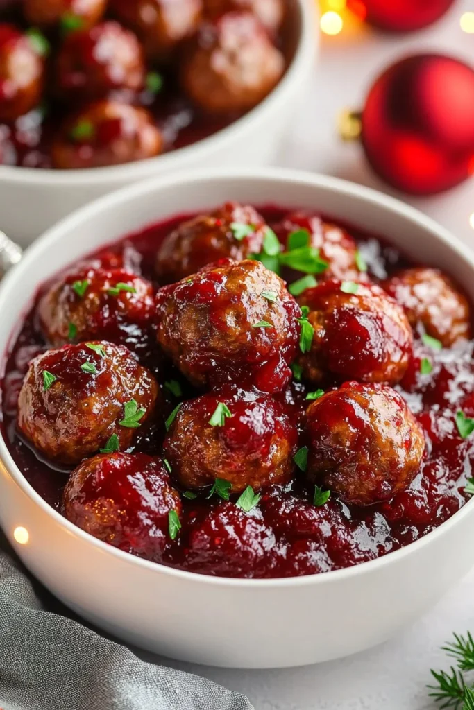 Christmas Cranberry Meatballs