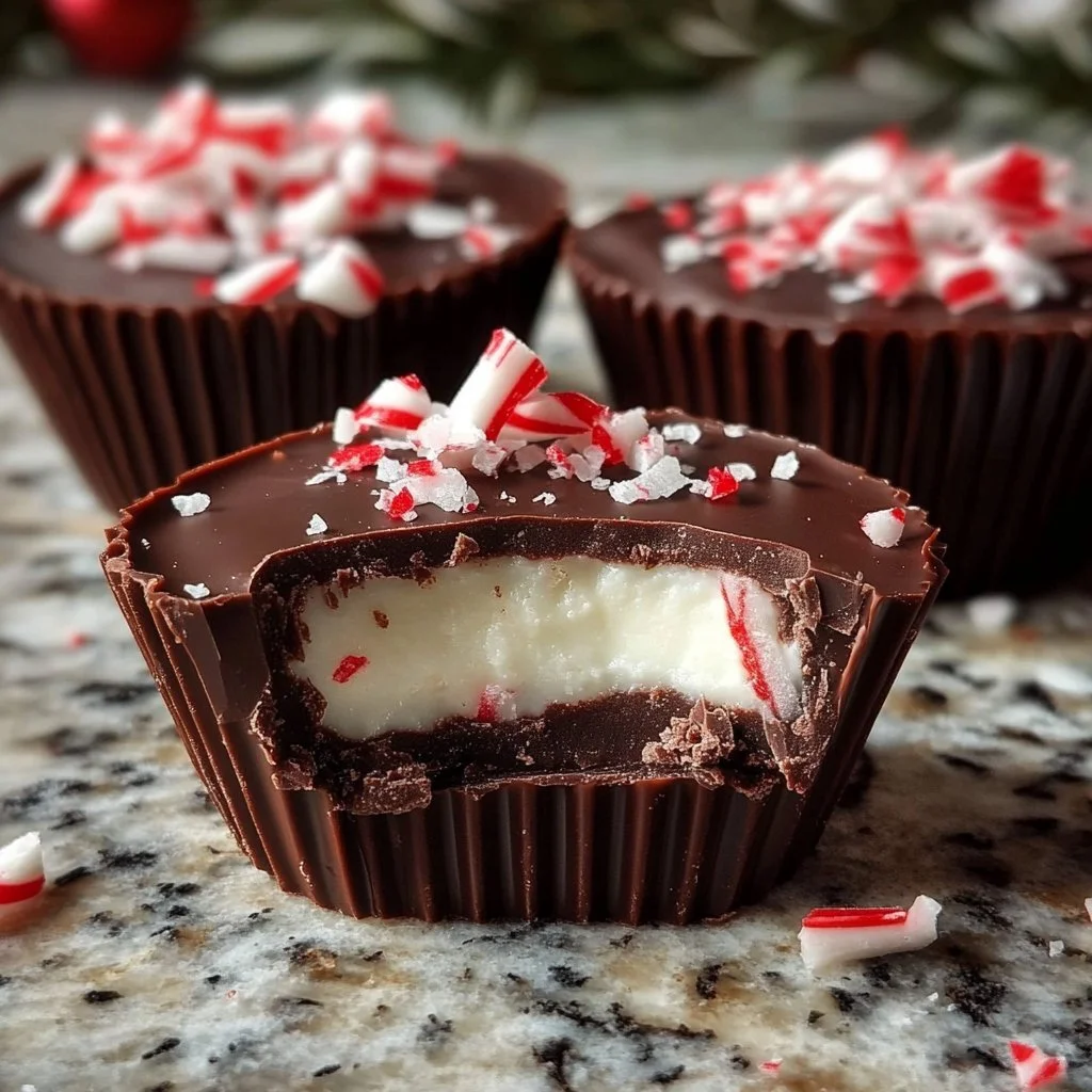 Christmas Mint Chocolate Cups