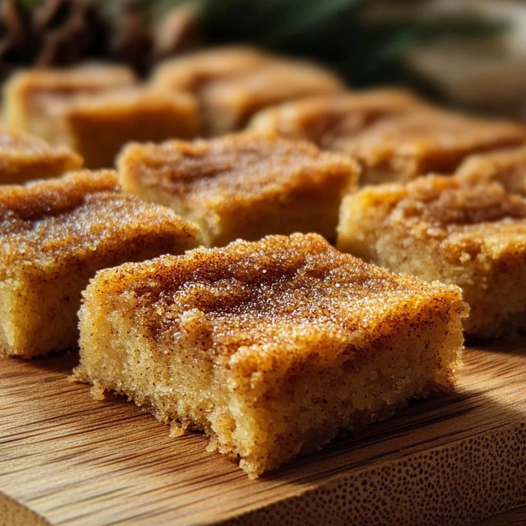 Christmas Snickerdoodle Bars