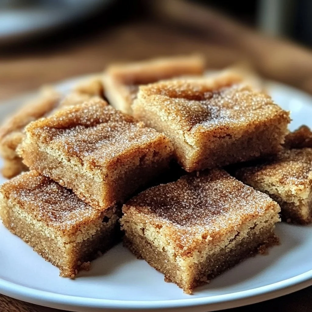 Cinnamon Sugar Blondies