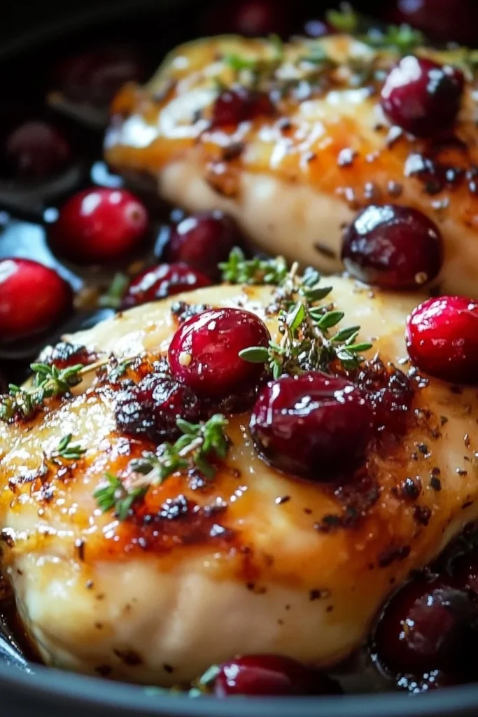 Cranberry Brie Stuffed Chicken