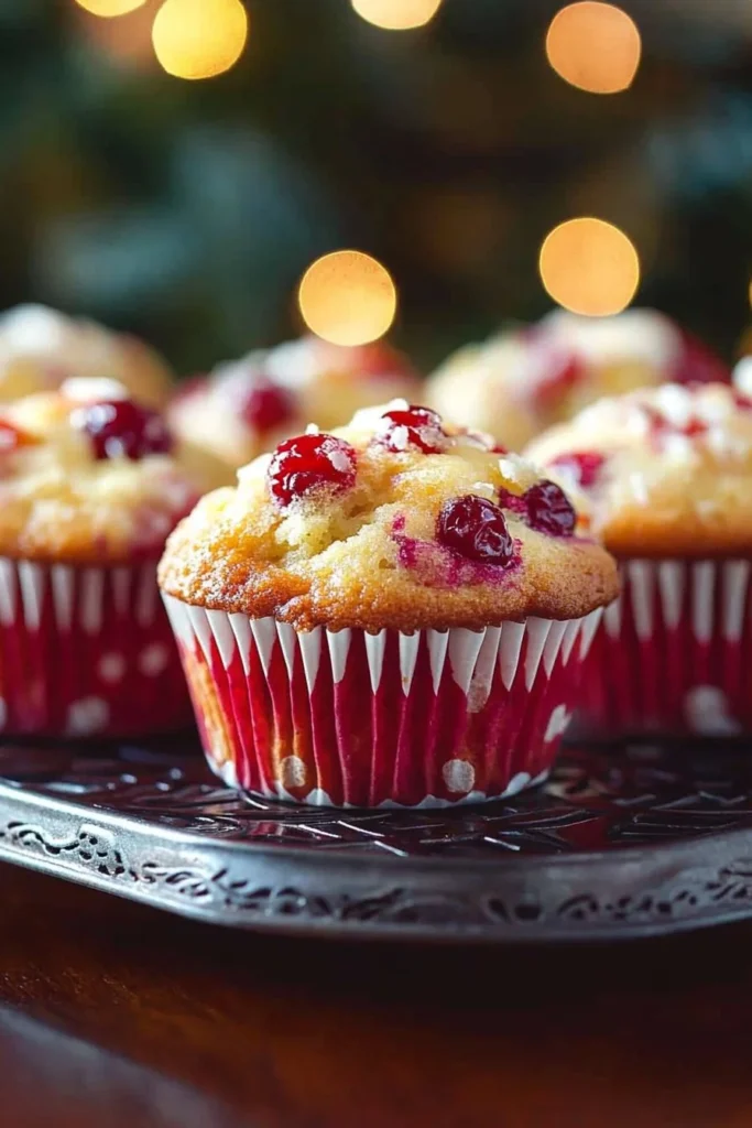 Cranberry Muffins with Orange Glaze