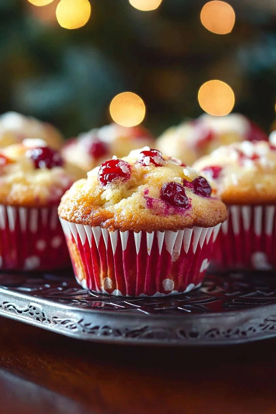 Cranberry Muffins with Orange Glaze
