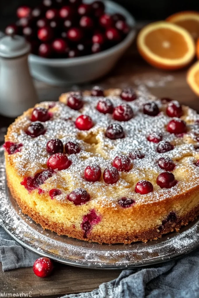 Cranberry Orange Breakfast Cake