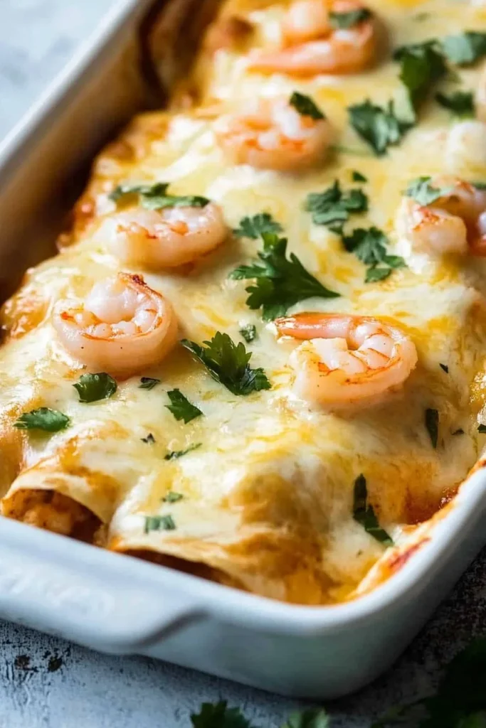 Creamy Shrimp Enchiladas