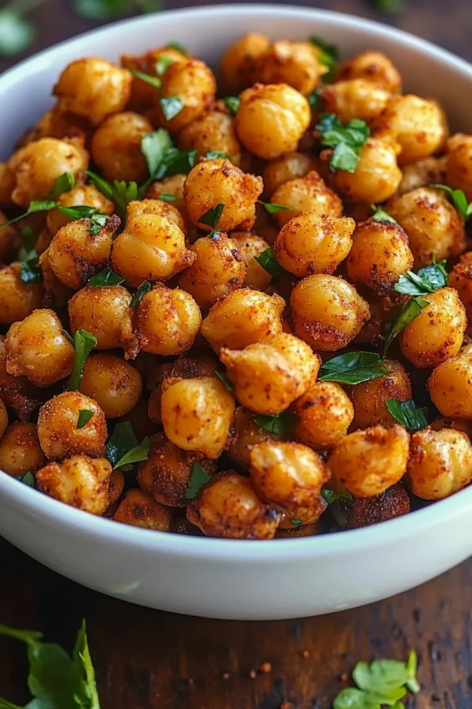Crisp Mediterranean Air-Fryer Chickpeas