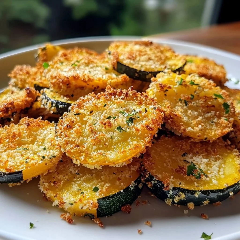 Crispy Parmesan Squash Rounds