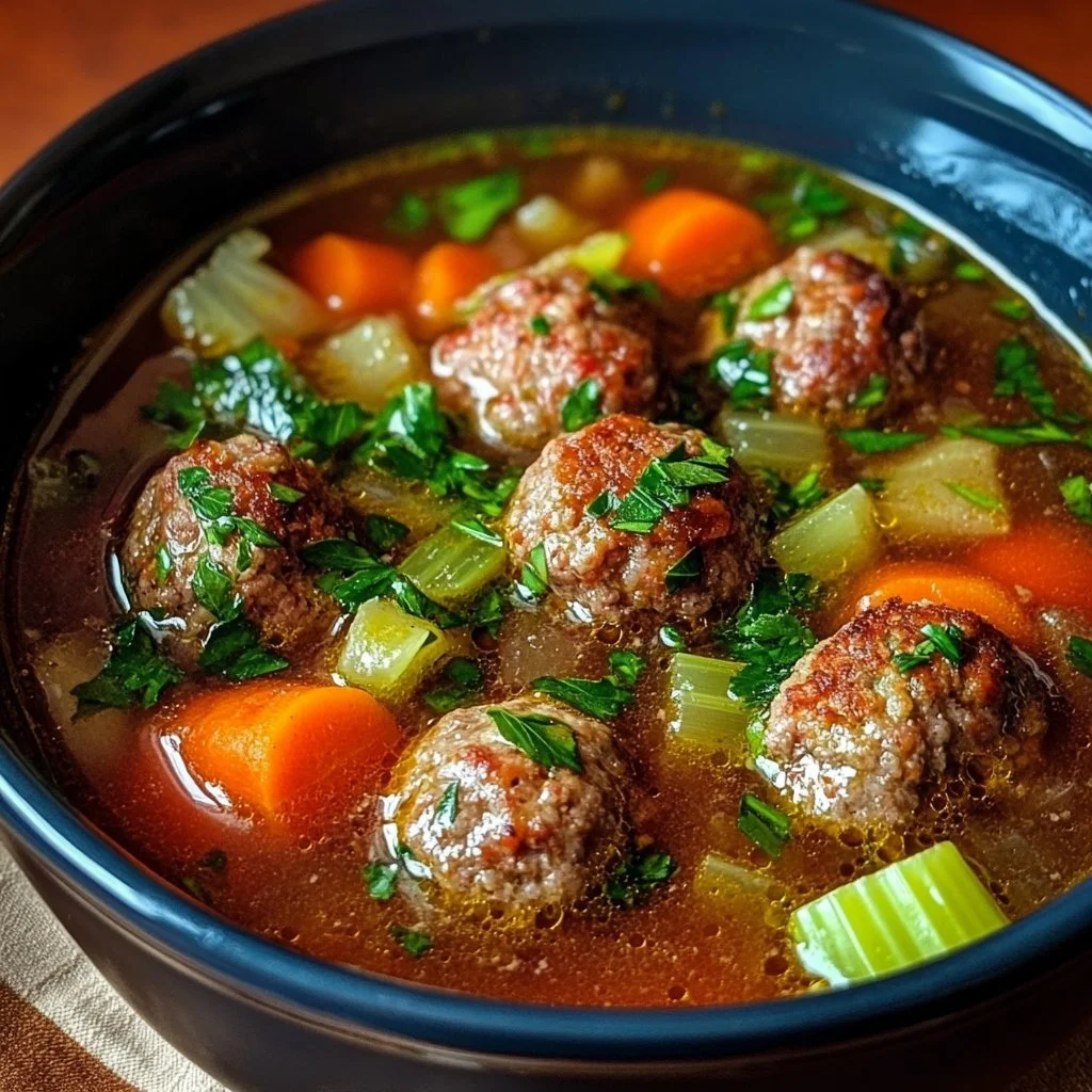 Crock Pot Italian Meatball Soup